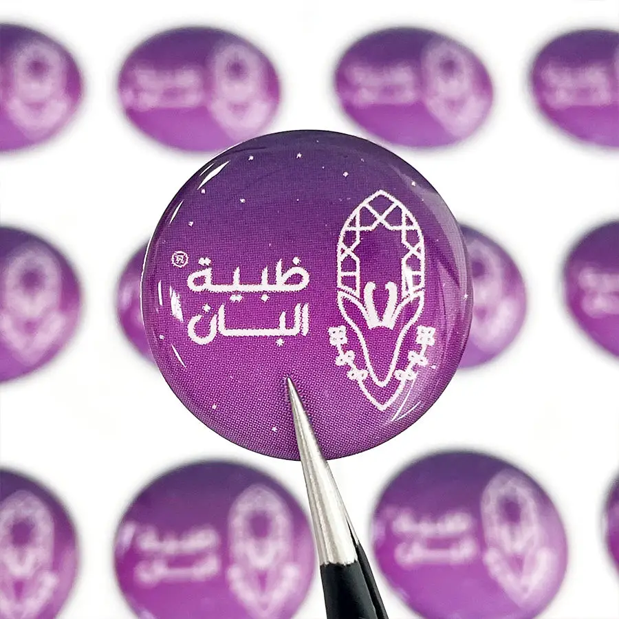 ‌Custom 3D Epoxy Resin Dome Stickers - Self-Adhesive Waterproof Crystal Labels for Brand Logo/Personalized Decals