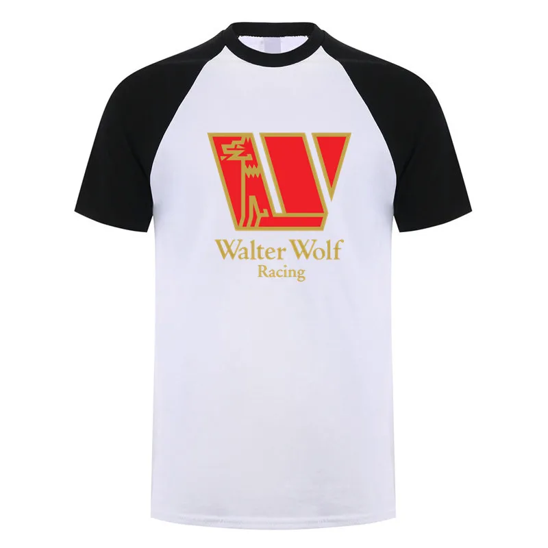 والتر وولف سباق تي شيرت الصيف الرجال القطن قصير الأكمام تي شيرت مضحك التي شيرت رجل بلايز المحملة LH-676