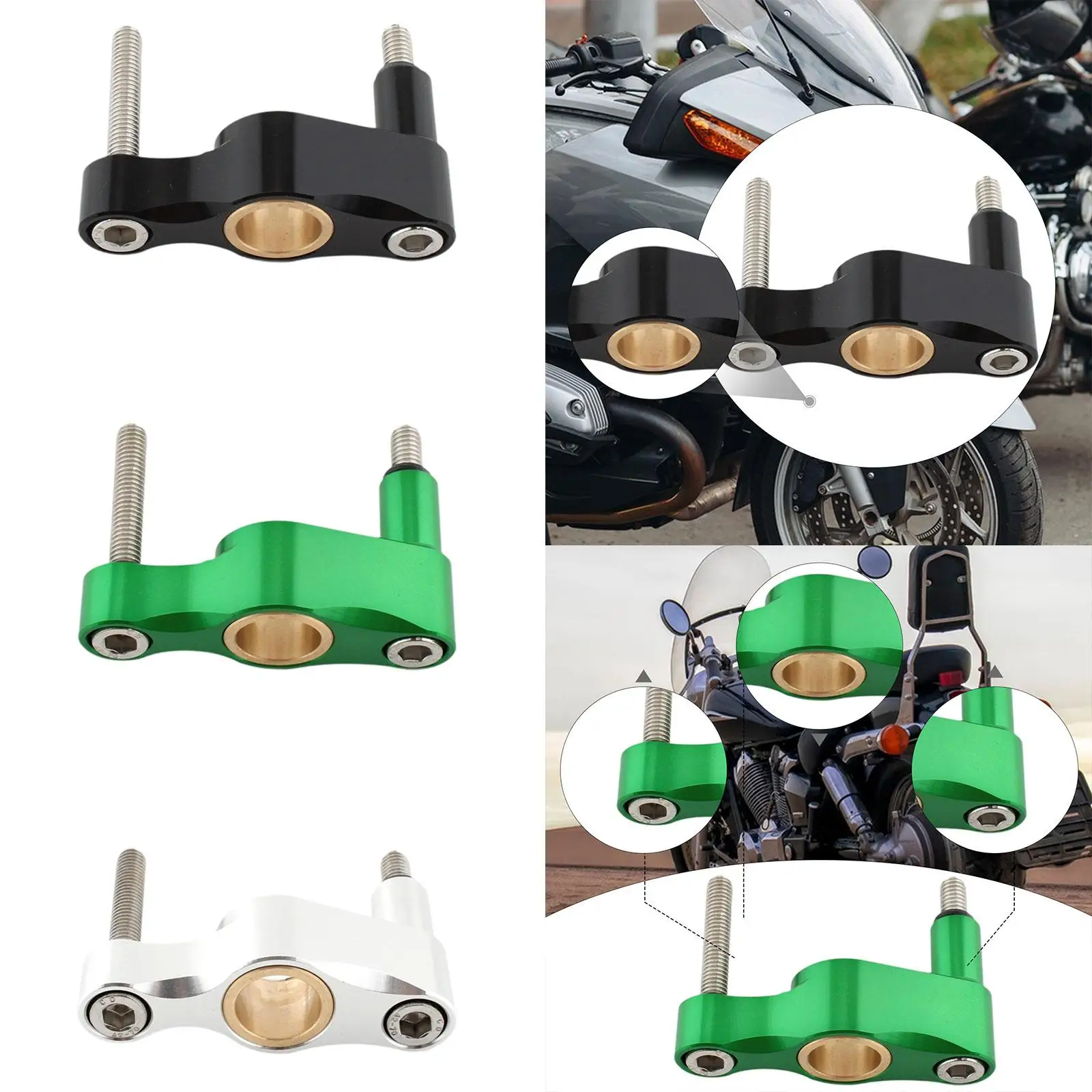 

Gear Shift Lever Stabilizer Aluminum Alloy Transmission Support Modification for Kawasaki ZX-4R ZX-4RR ZX-