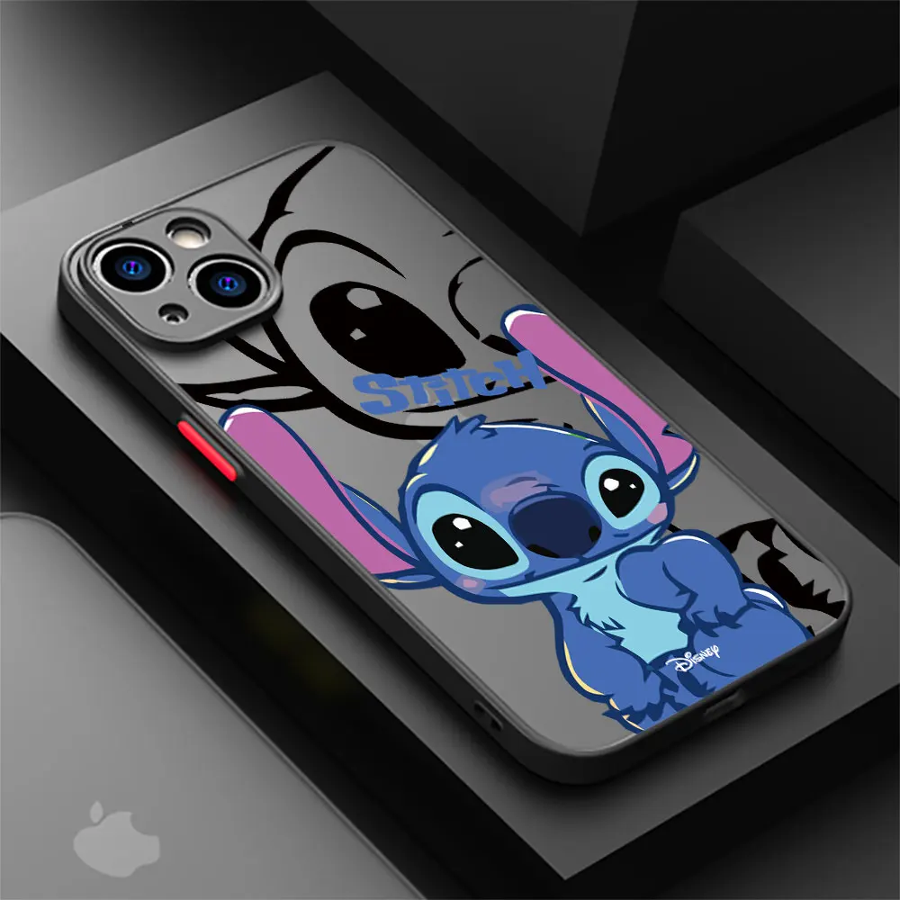 Disney Alien Creature Stitch Capa de telefone macia, capa para Apple iPhone 8 XR 11 Pro SE 2020 14 Plus 7 6 XS Max 13 12mini 15 14Pro Max