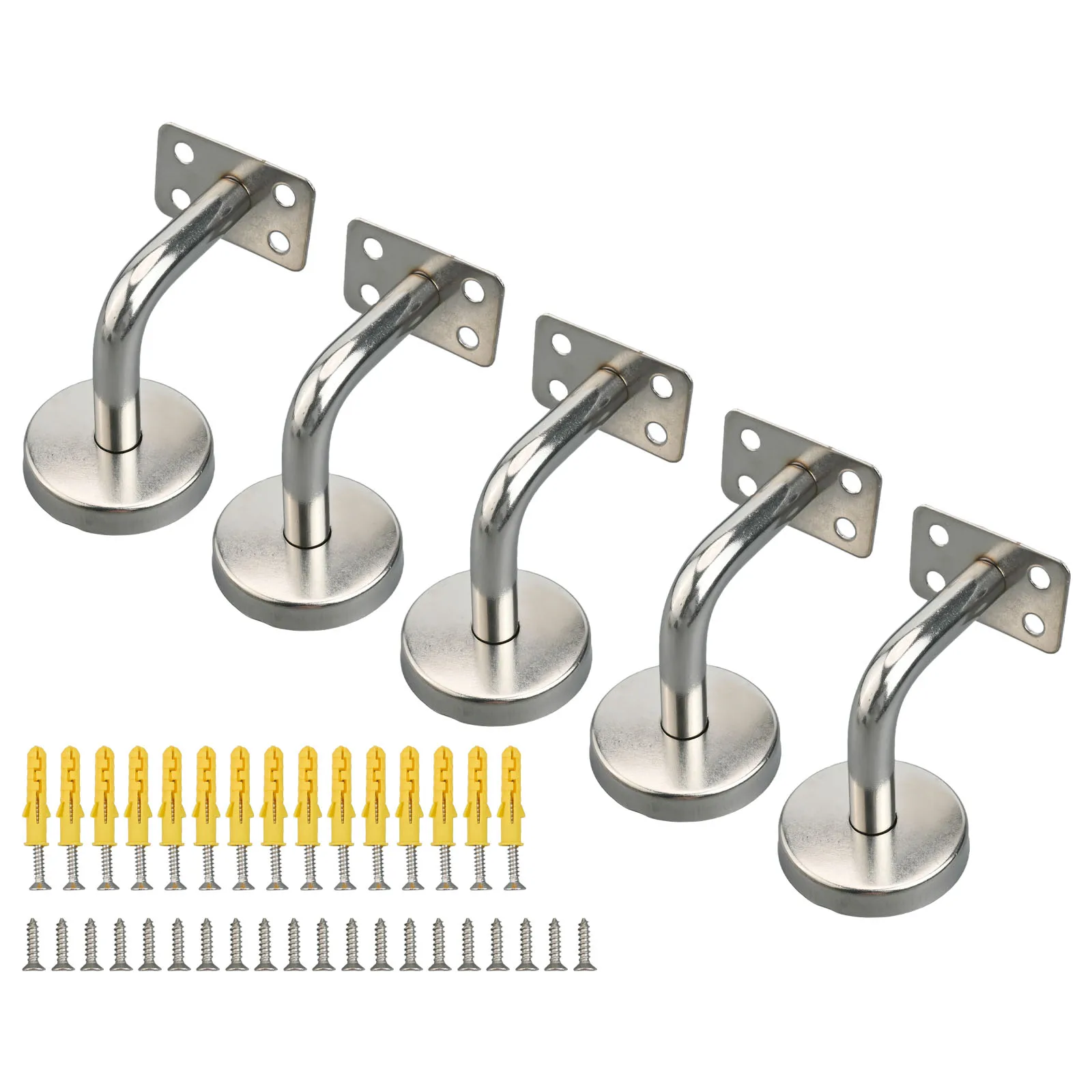 Handrail Bracket Wall Support Hand Rail Balustrade Mopstick Staircase Handrail Bracket Wall Mounted Fixing Accessories