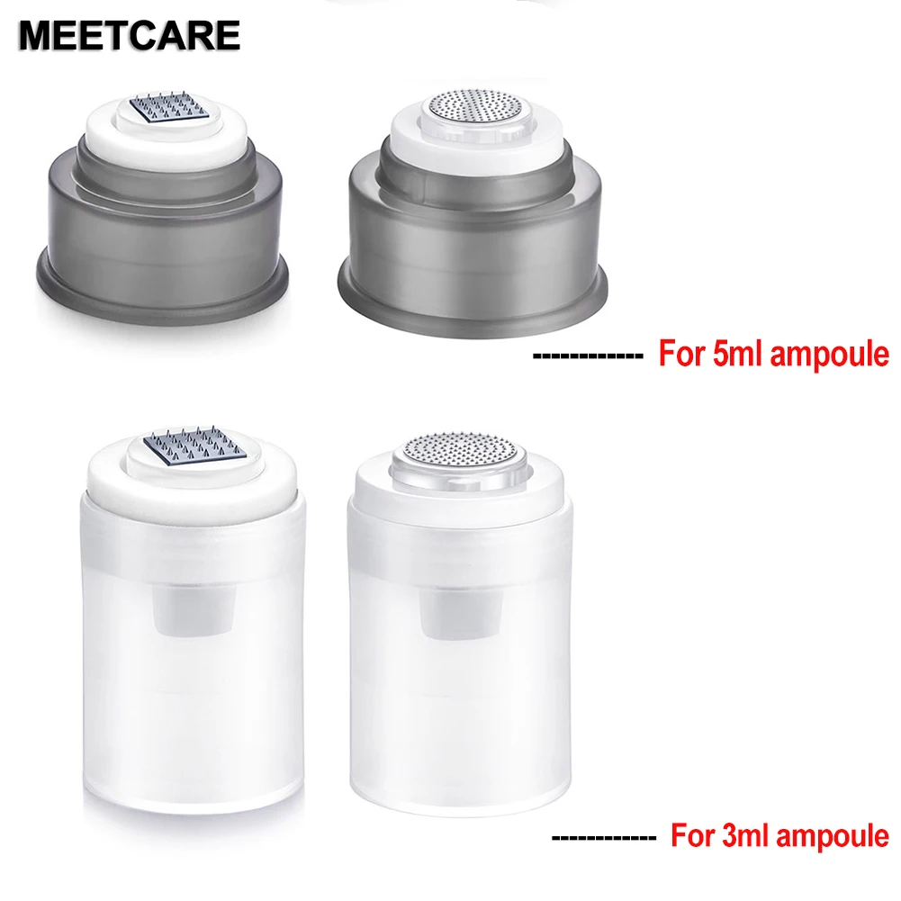 2/5Pcs Derma Stamp Roller Round Nano & 6D Microneedle Dermaroller For 3ml & 5ml Ampoule Beauty Derma Roller Skin Care Tool
