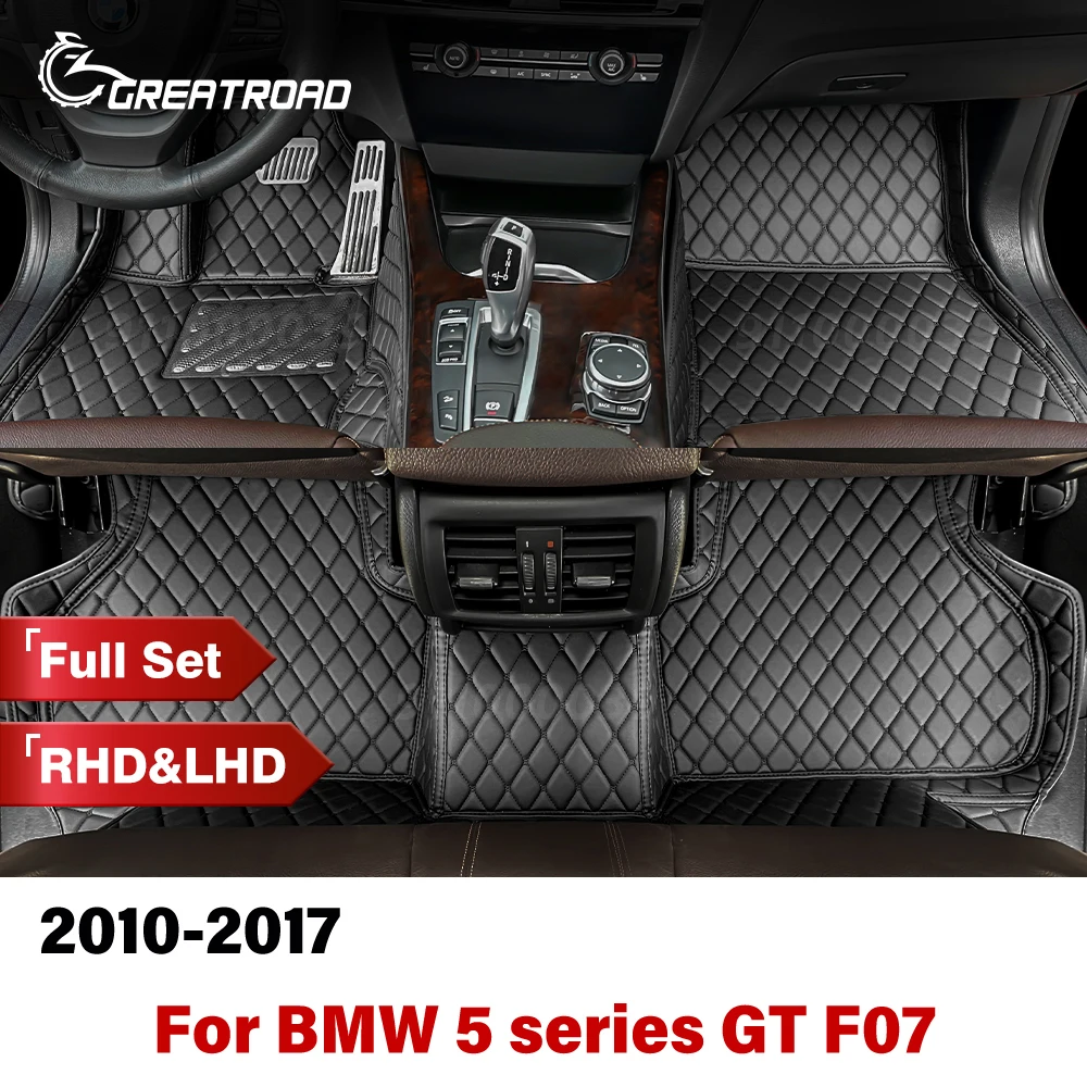 

For BMW 5 series GT F07 2010-2017 Custom Car Floor Mat Automobile Carpet Cover Interior Accessories Protective 2016 2015 2014