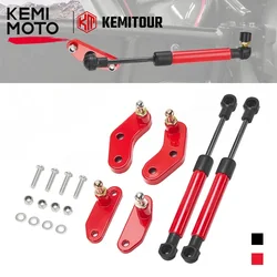 KEMIMOTO X3 UTV Black/Red Aluminum Anodized Door Opener Sets for Can am Maverick X3, Maverick X3 MAX 2/4 Doors 2017-2024