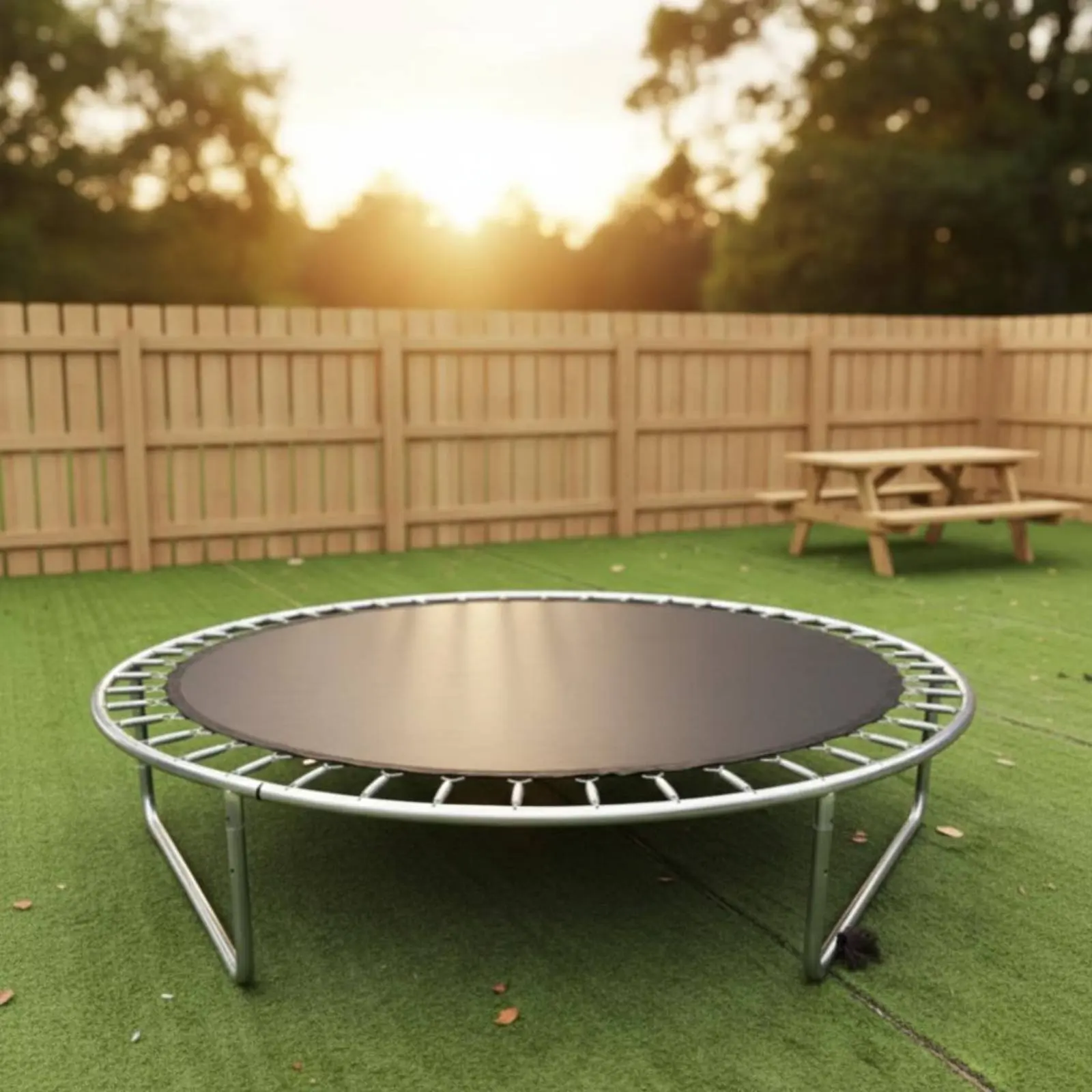 

Round Trampoline Mat Outdoor Use Trampoline Jumping Mat High Elasticity Long-Lasting for Children, Kindergarten