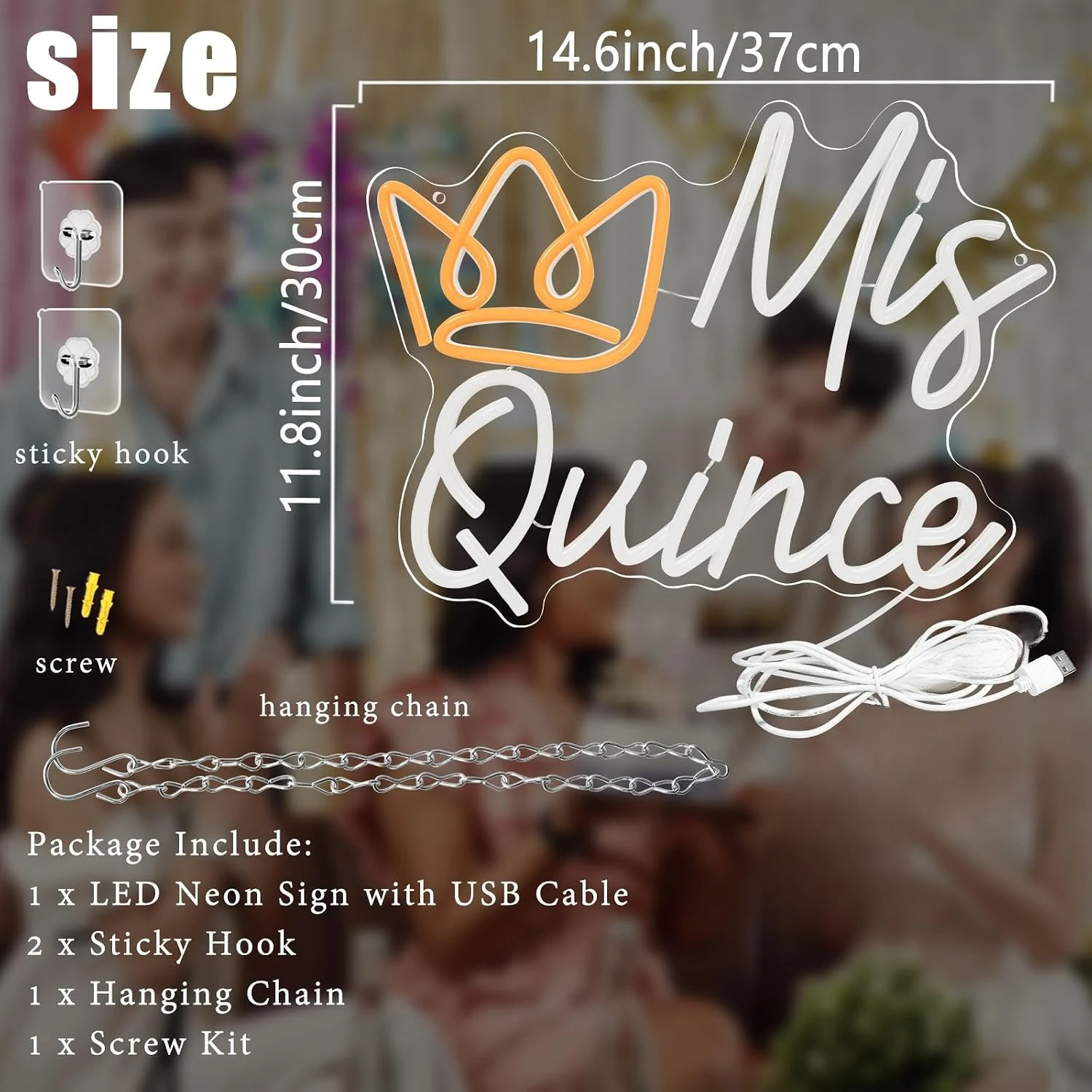 Neonowy znak Mis Quince, zasil – Outdoor Power For Christmas Lights recenzja i cena