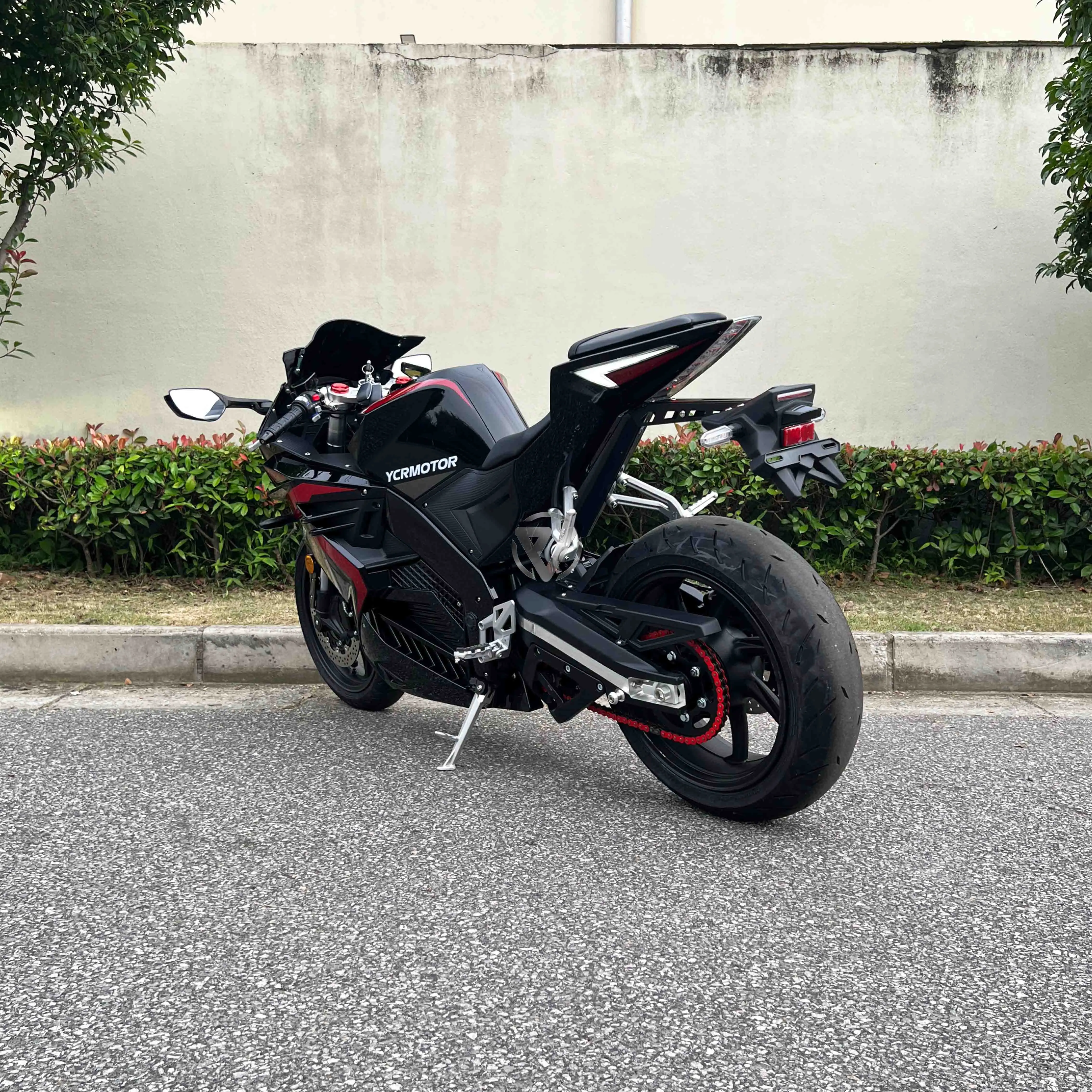 New Model 96V Liquid Cooled Chian Drive Motor 15KW Speed 170km/h+ 15KWH Lithium Battery  Super Electric Motorcycle for Adult