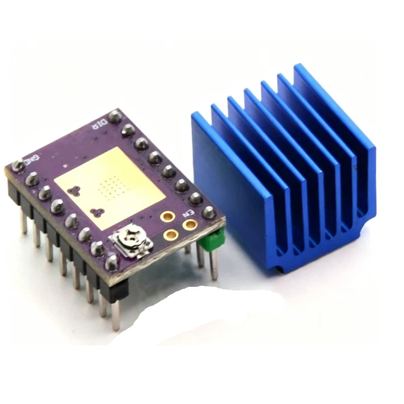 5.5v-28v TMC2209 With Heat Sink Stepper Motor Driver StepStick 3d Printer Parts 2.5A 256 Subdivision Silent Printing