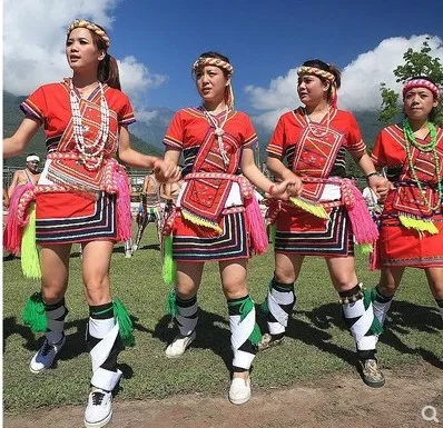 

Chinese Taiwan Amis Dance Dress Women