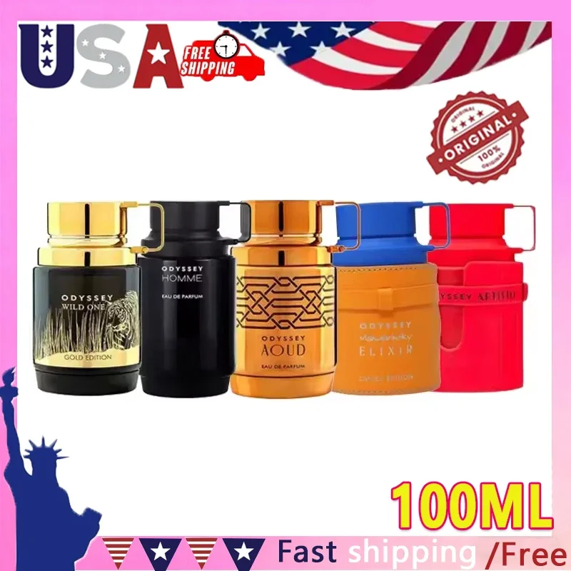 100 مللي سلسلة أرماف أوديسي الأصلية للرجال أو دو برفوم بخاخ عطر عربي كولونيا وكولونيا هدايا عيد الميلاد