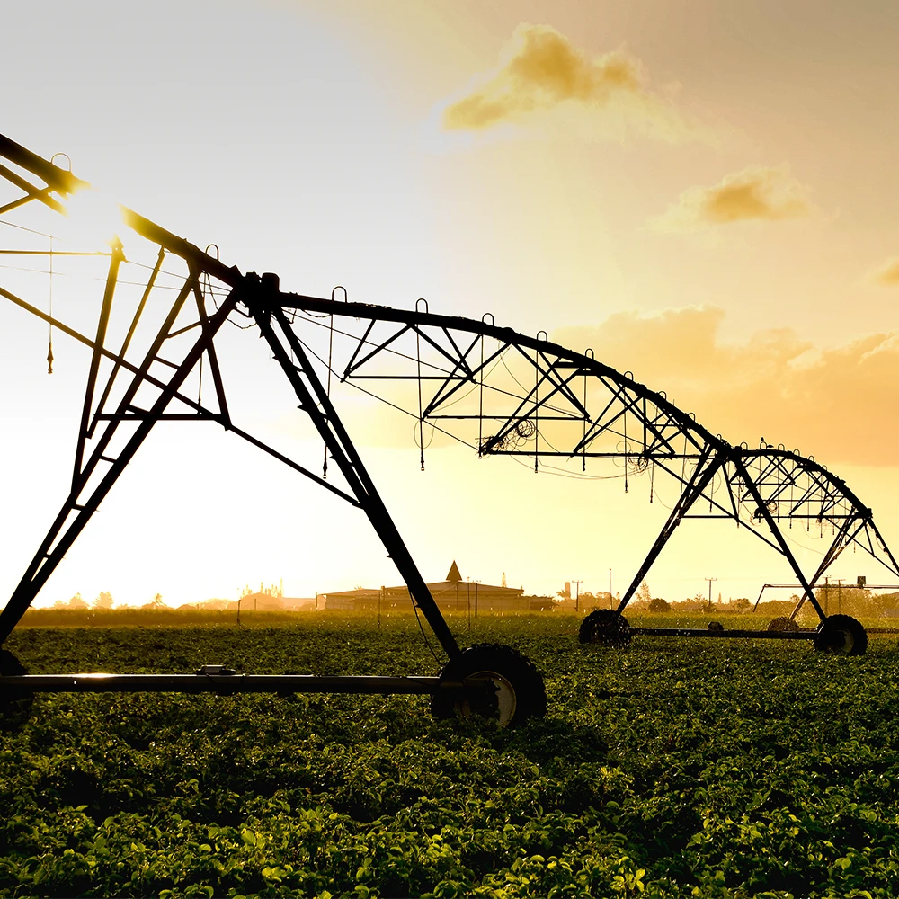 Large-Scale Farm Irrigation System Engine-Powered Metal Rain Gun Sprinklers Automatic Watering Machines Featuring Remote