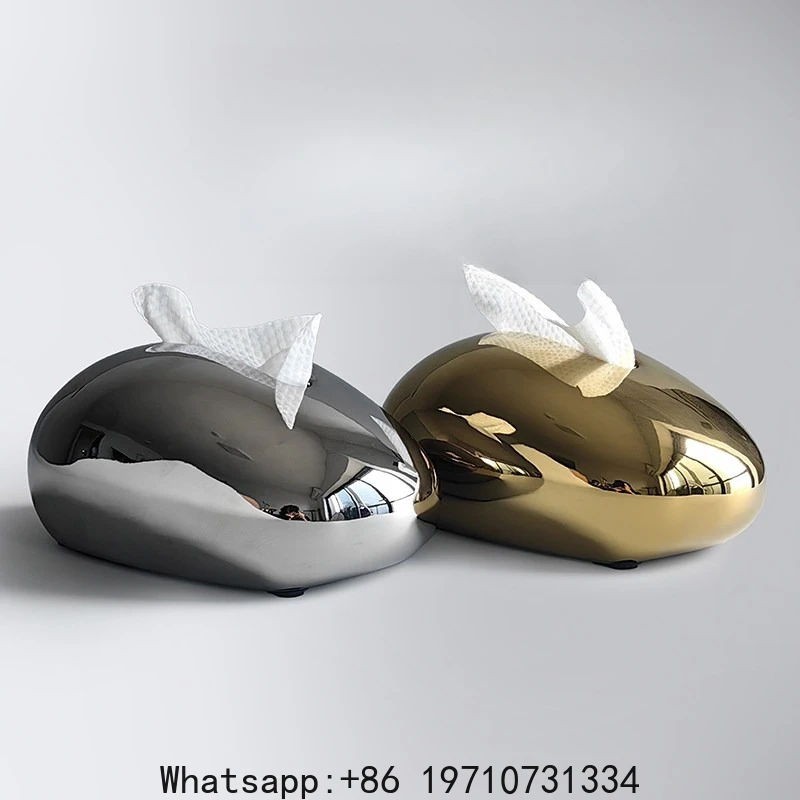 

Light Luxury High-end Creative Ceramic Tissue Box, Living Room Coffee Table Ornament, Creative Coffee Table Pumping Carton