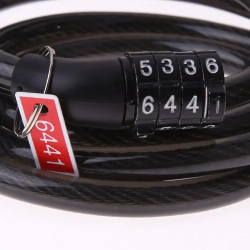 Robustes, starkes Motorrad-4-Digitalcode-Mountainbike-Zyklus-Sicherheitsketten-Vorhängeschloss mit festem Passwort und Diebstahlsicherung – Detail 6