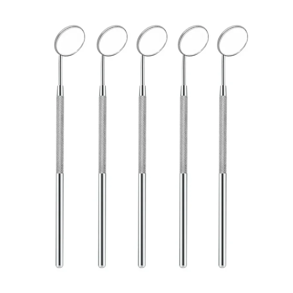 5pcs Stainless Steel Dental Mouth Mirror Steel Tweezers Elbow Probe Dentist Instrument Teeth Cleaning Whitening Dentistry