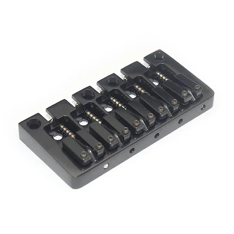 

Flipping Saddle 5-String Bass Bridge 95.5x46MM Body/Bottom Through String Spacing 16.5MM Bass Fixed Bridge Black/Gold