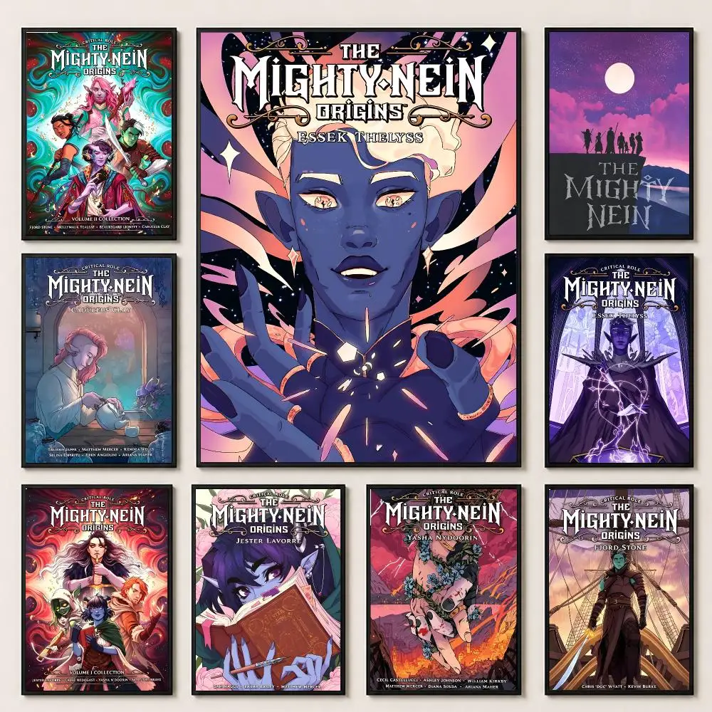 comic The Mighty Nein Poster HD Poster Warm Home Decoration Suitable for Bedroom and Living Room Gifts Giving
