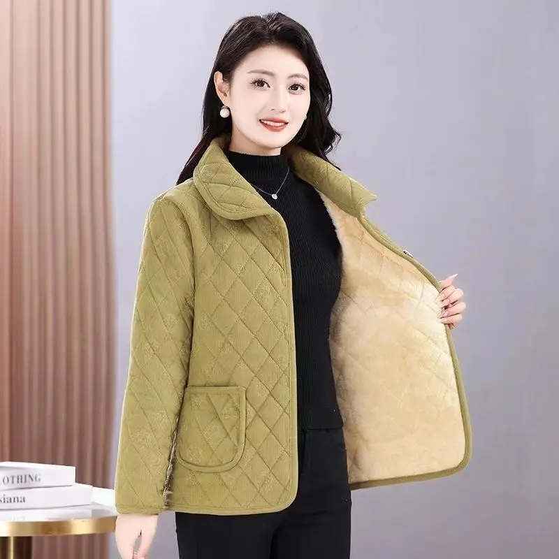 

Women's Solid Color Button Long-sleeved Lapel Cardigan Casual Stylish Jacket Top