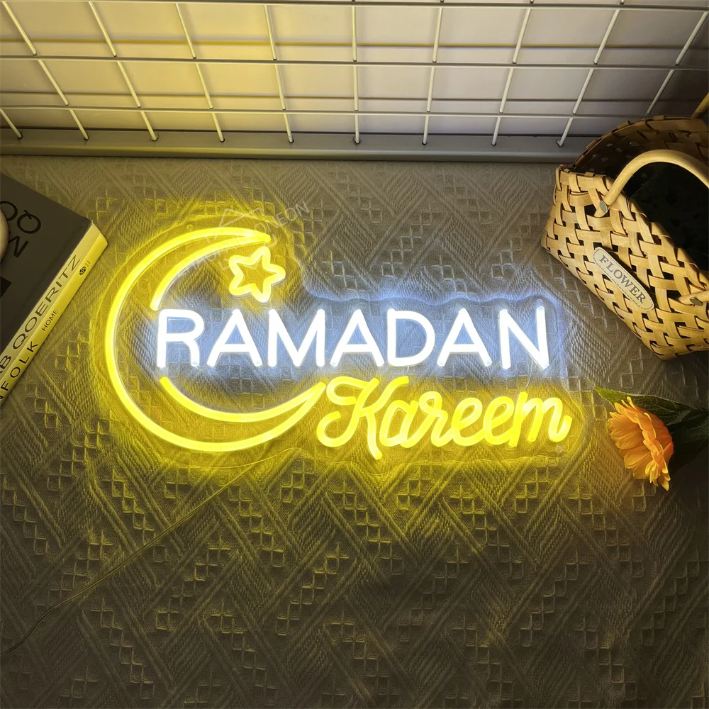 Ramadan Kareem Neon Sign Wall Decoration Ramadan Neon Light for Home Bedroom Store Bar Party Gift Art Wall Decor USB Powered - view 3