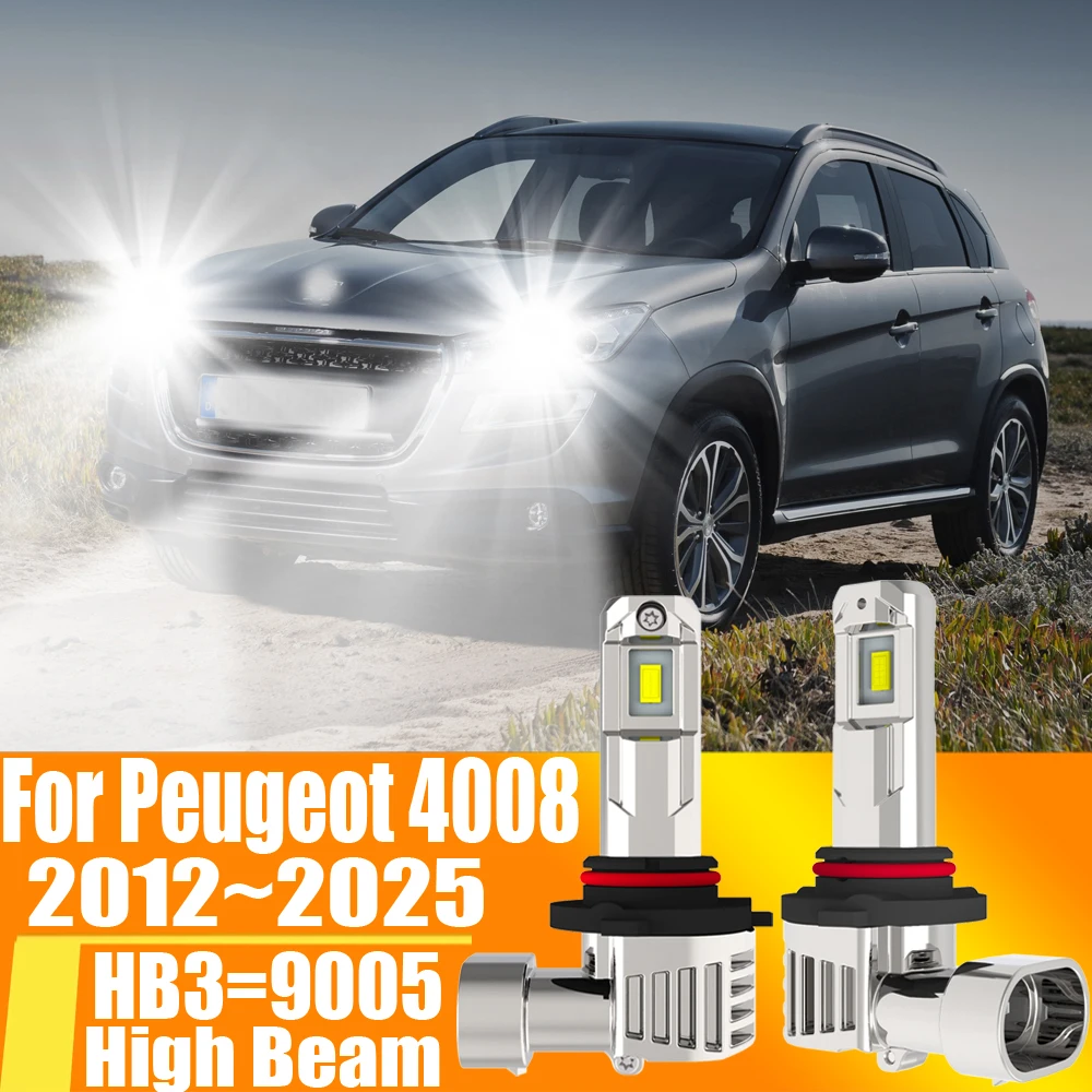 

2pcs HB3 9005 Led Headlight Canbu Car Bulb High Power 6000K Xenon White Light Moto Diode Lamp 12v 55w For Peugeot 4008 2012~2025