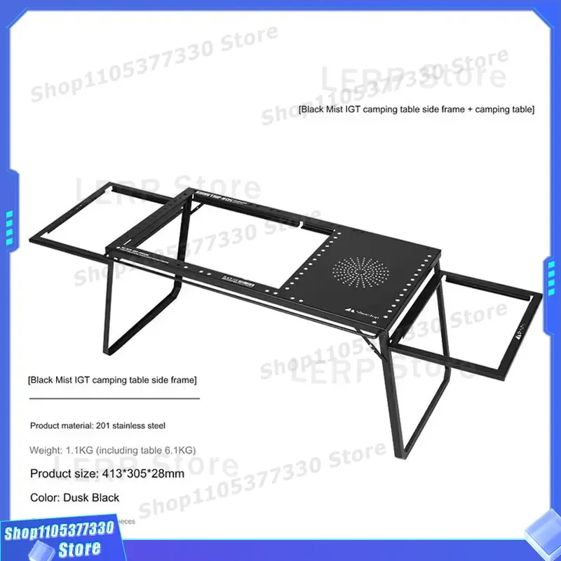 Portable Folding Camping Table Outdoor Aluminum Alloy Carbon Steel Lightweight Picnic Desk for Self Driving Travel Gear