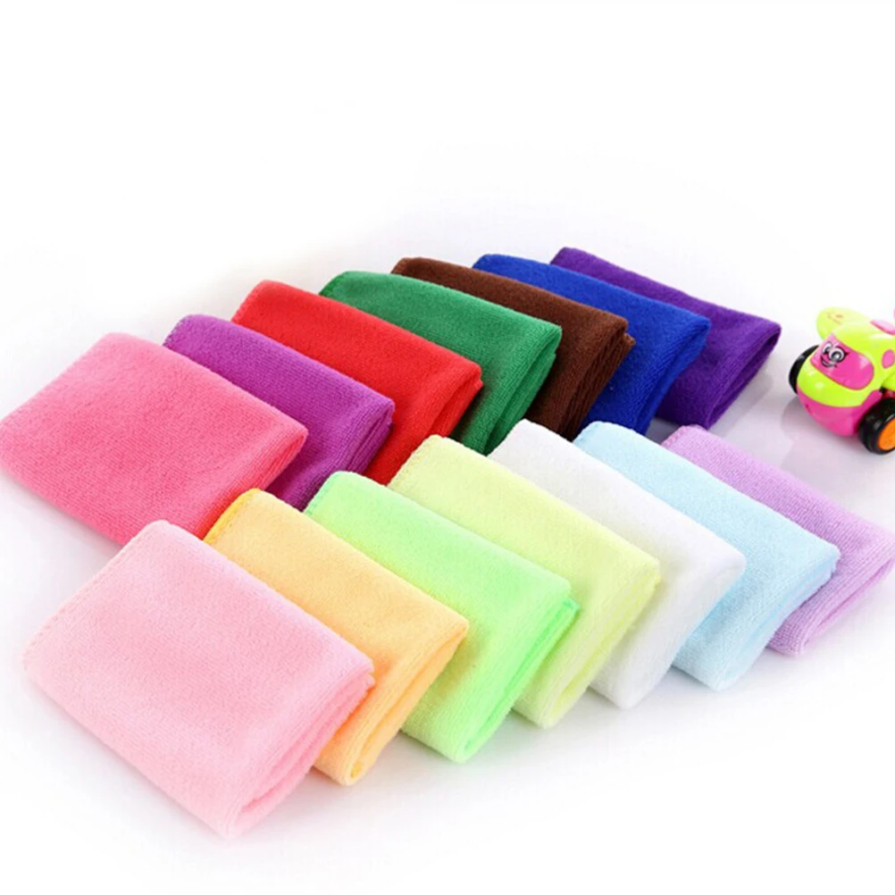 

15 Pcs Microfiber Cleaning Cloth Premium Absorbent Towel Car Glasses Streak Free Soft Extensible Hygienic Permeable Large
