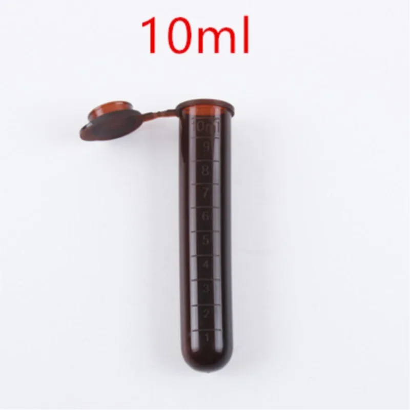 0.5/1.5/2/5/10/15ml plastic brown lucifugal centrifuge tube Micro Laboratory Test Tubing Vial lab sample container with cap