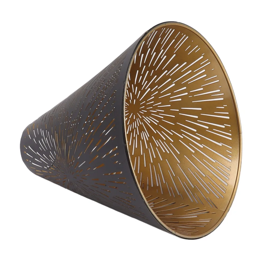 

Simple Iron Lampshade Geometric Pattern Medium Size Lamp Cover Wall Lamp Shade Living Room