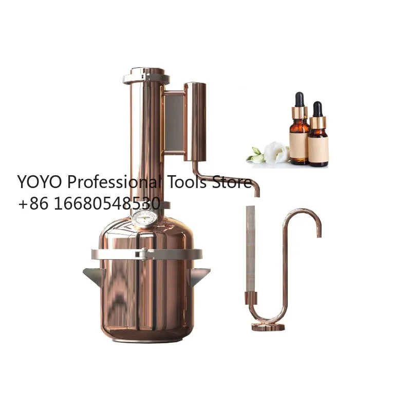 T2a Pure Dew Machine Household Small  Essential Oil Distiller Ancient Method Copper Brandy Foreign Liquor Purification Equipment