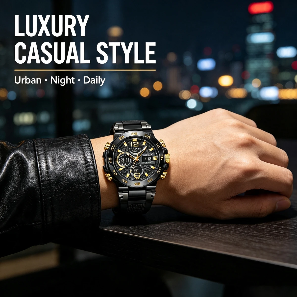 FOXBOX Fashion Luxury 2026 Men's Calendar Sports Waterproof Quartz Watch Business Casual Digital Watch Silicone Watches ﻿