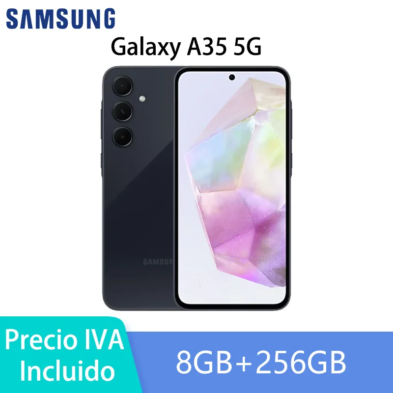 Samsung Galaxy A35 5G، NFC، ثماني النواة، 6.6 بوصة، Super AMOLED، 120 هرتز، كاميرا 50 ميجابكسل، بطارية 5000 مللي أمبير في الساعة، IP67