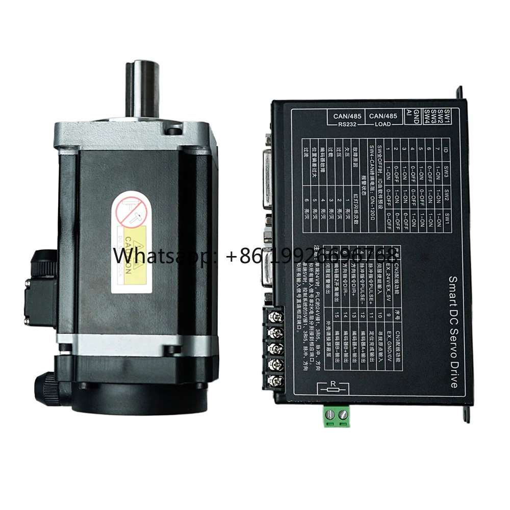 

200W 24V 0.64N.m High Torque 1250ppr Encoder DC Servo Motor with Driver for Smart Mobile Platform Support Can Bus Ethernet