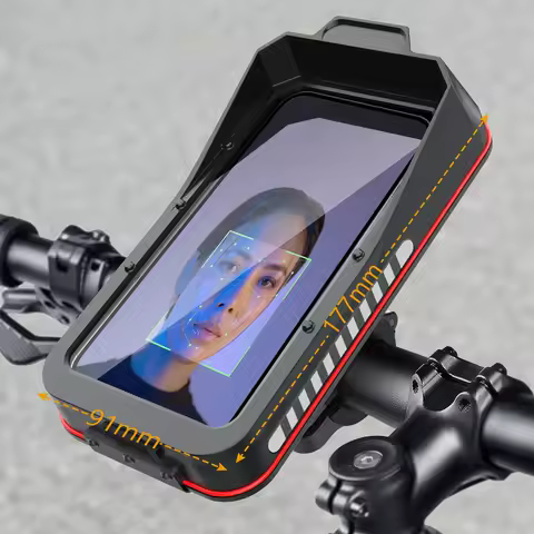 Universal Waterproof Motorcycle Bike Mobile Phone Holder Bag Case Quick Mount Bicycle MTB Motorbike Handlebar Cellphone Stand