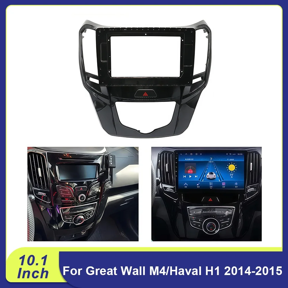 10.1 Inch Android Radio Dash Frame Panel Kit For Great Wall M4 Haval H1 2014-2015 Car Stereo Installation