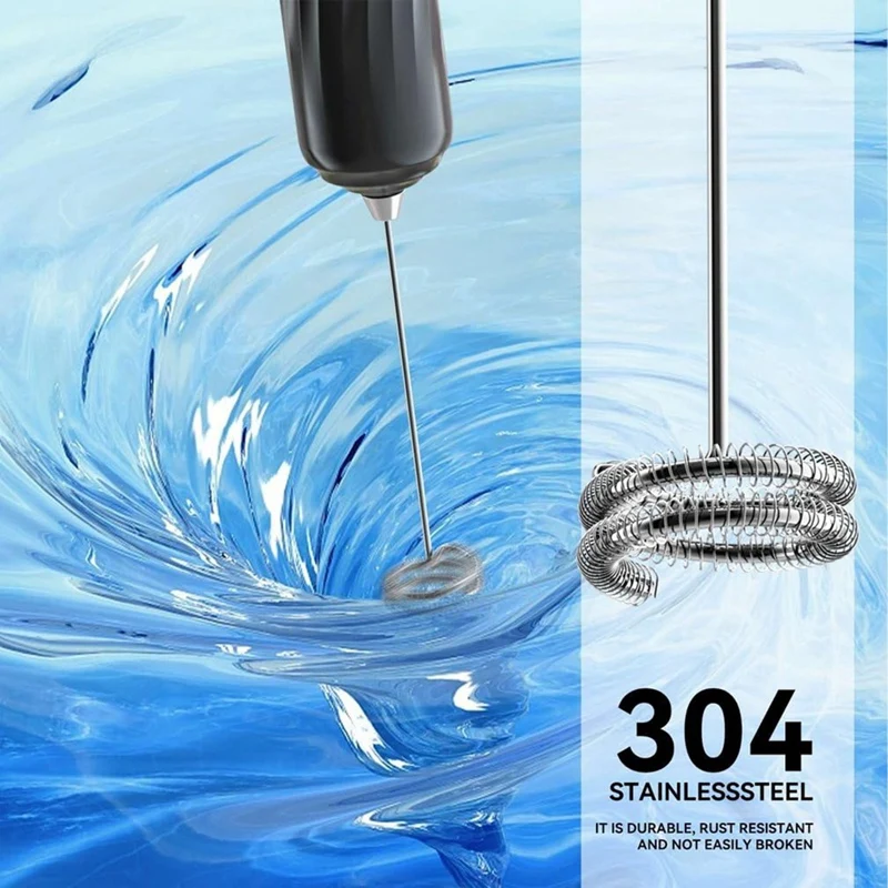 Handheld Electric Milk Frother Mini Foam Maker Drink Mixer Whisk Beater For Coffee Latte Matcha Durable Easy To Use