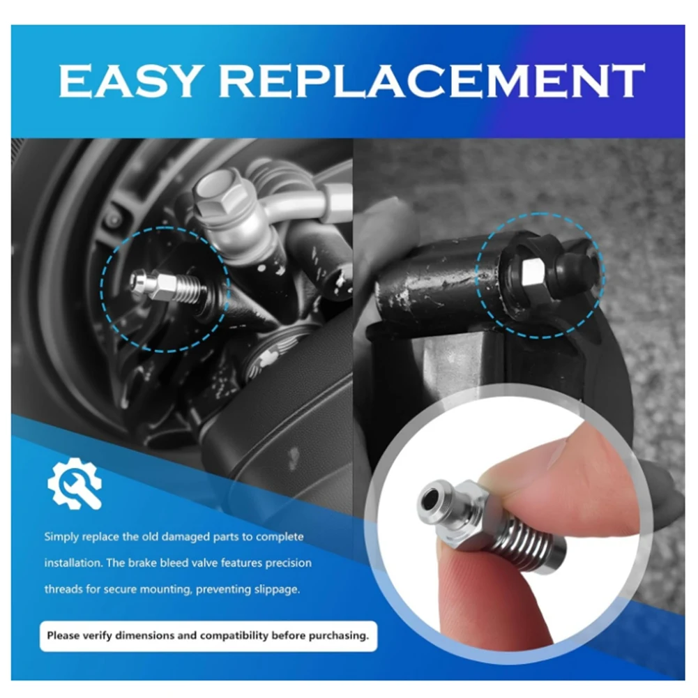 A89X 36PCS Brake Bleeder ,Brake Bleeder Valve Assortment Kit ,Standard SAE & Metric Speed Bleeders for Brakes Replace