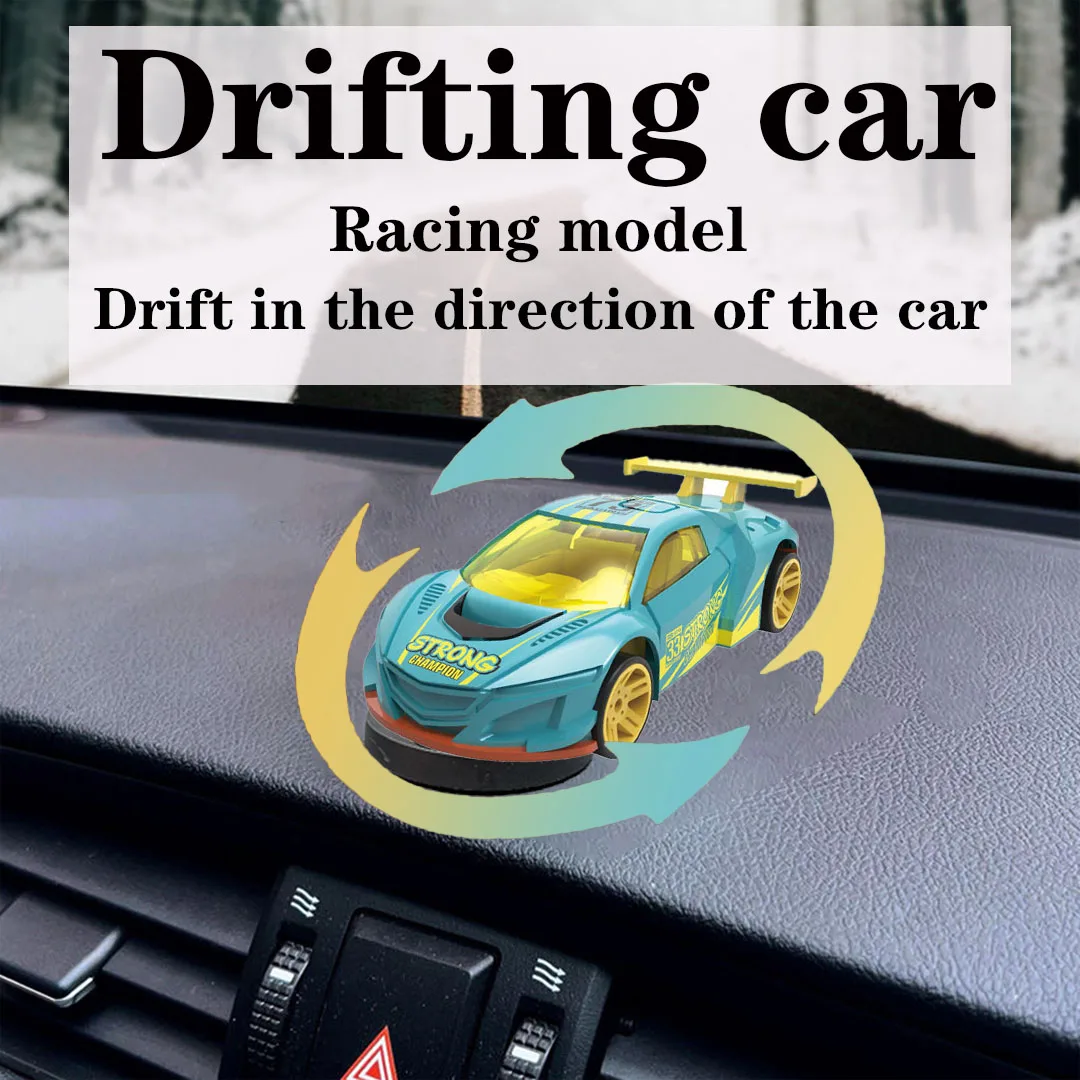 

Drifting car ornament alloy sports car model rotatable 1:60 racing car model center console decoration simulation car model