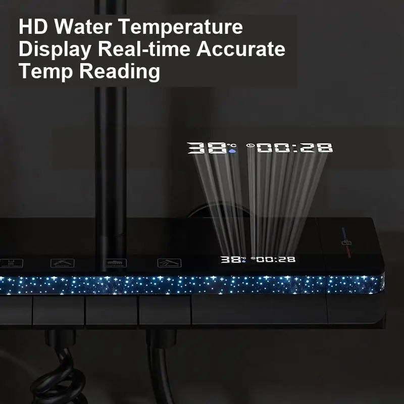 Intelligent Thermostatic Pressurized Shower Shower Set Household Bathroom 50