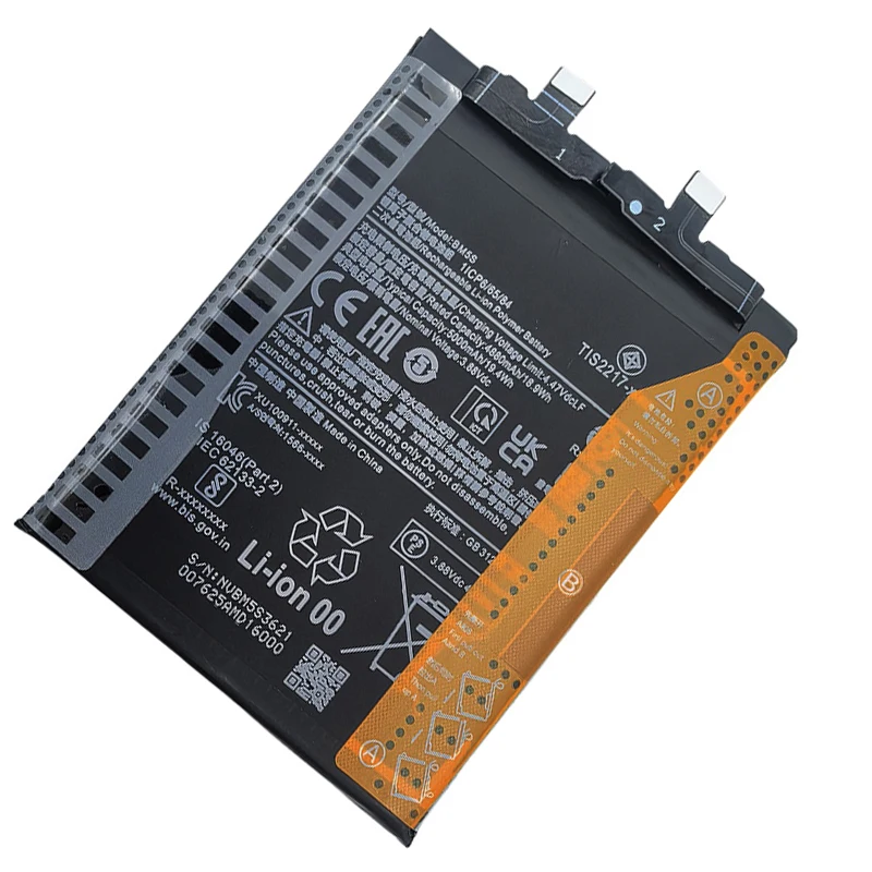 NEW BM5S 5000mAh Phone Replacement Battery For Xiaomi K60 Ultra / Mi 13T Pro Batteries Bateria Batterij+Tools
