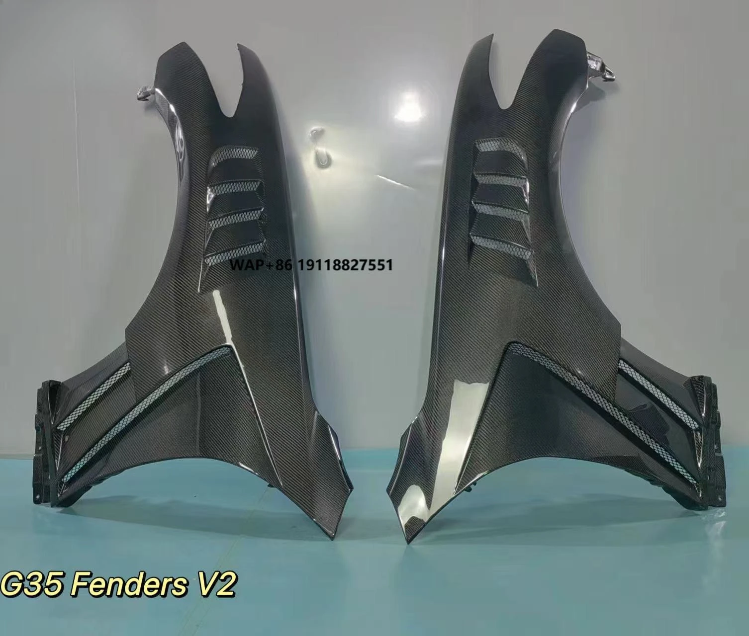 

MRD Carbon Fiber Fenders V2 for Infiniti G35 Sedan Real Carbon Fiber G35 Fender