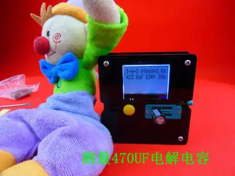 LCD 12864 Mega328 Transistor Tester Diode Triode Capacitance LCR ESR Meter+case