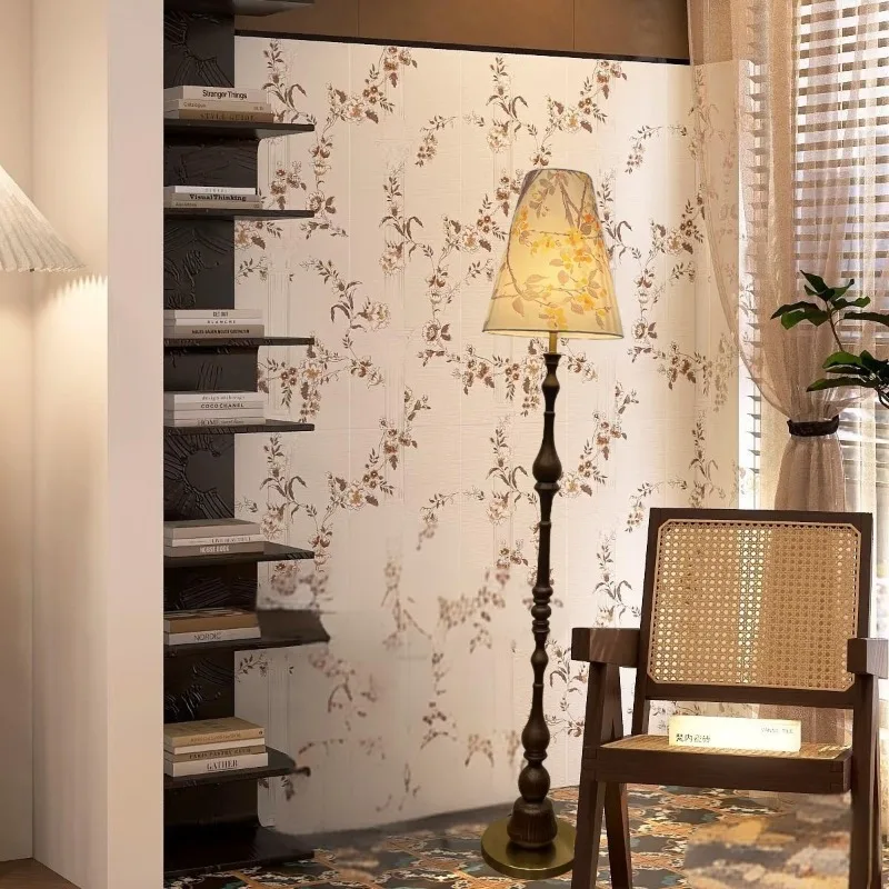 Walnut retro floor lamp floor lamp bedroom bedside lamp