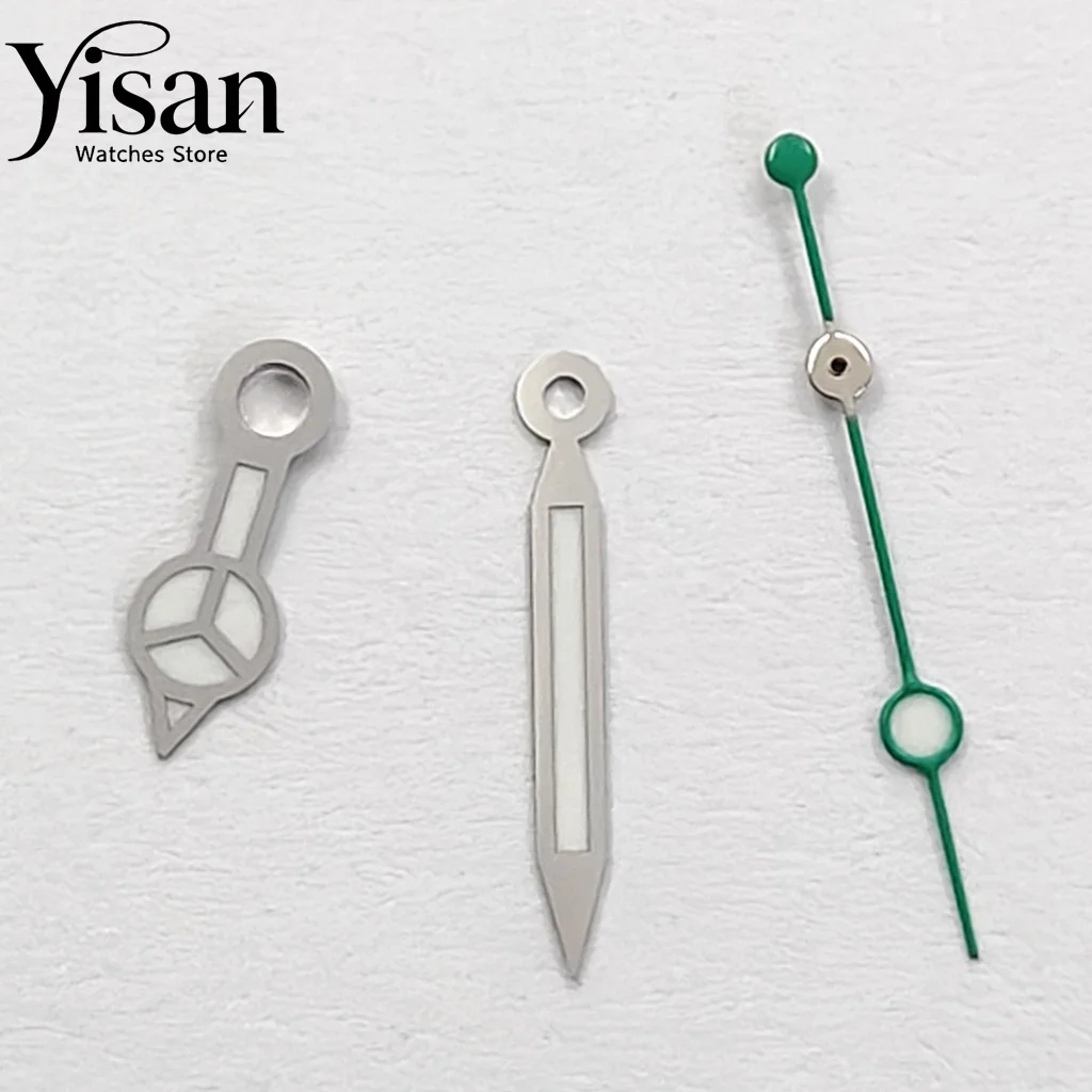 Green Luminous Silver Watch Hands Fit ETA2824 2836 Miyota8215 8205 DG2813 NH35 NH36 Watch Repair Replacement Parts