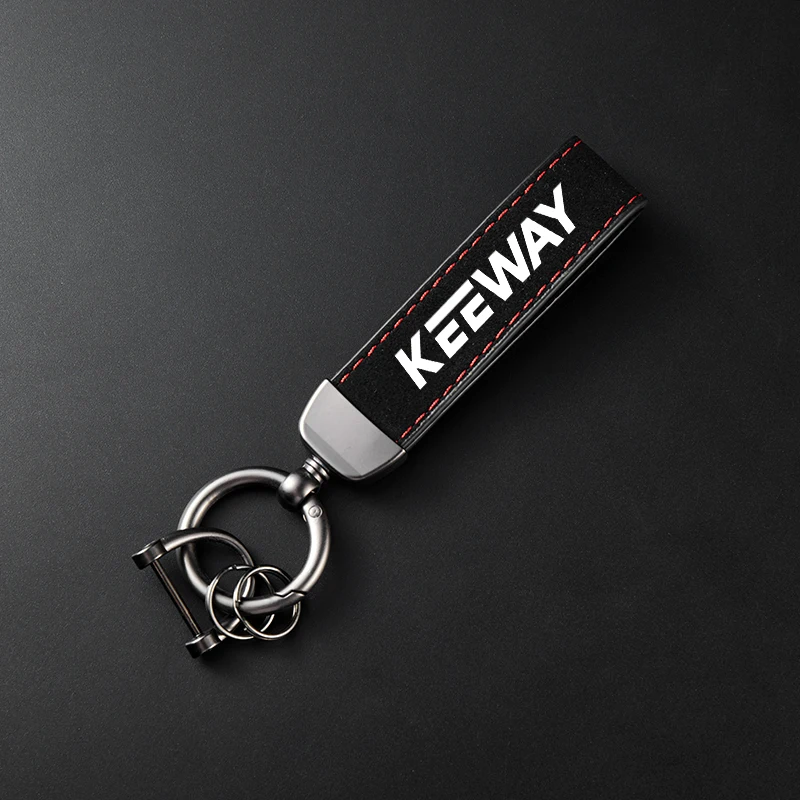 سلسلة مفاتيح للدراجات النارية من جلد الغزال عالي الجودة لـ Keeway Hurricane 50 Vieste 300 Zahara Cityblade K-Light RKV RKF 125 RKS 150