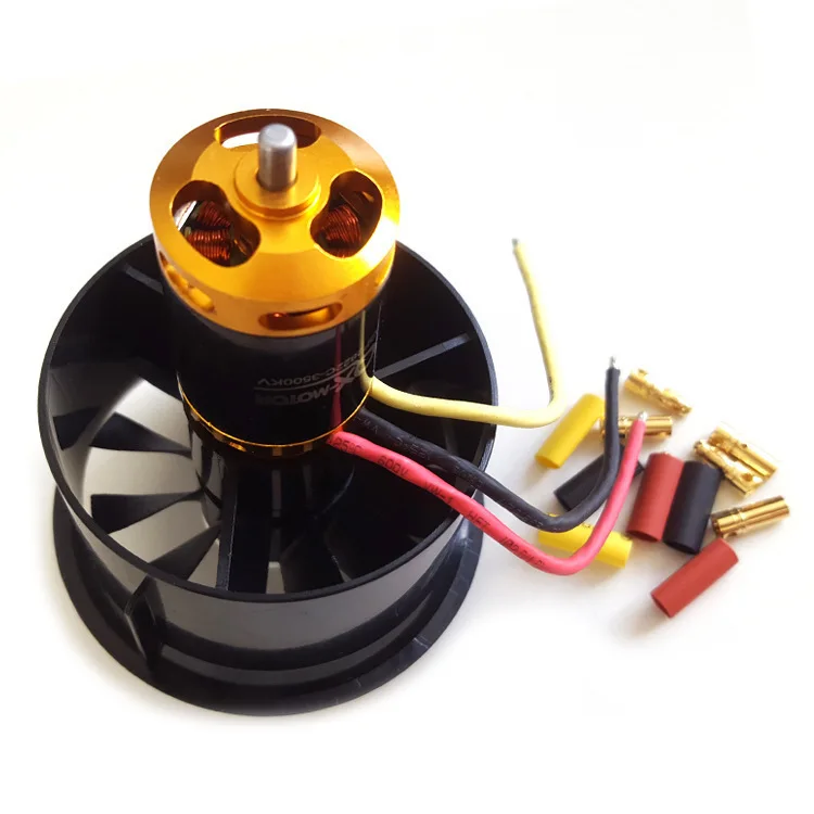 Qunxi 64MM duct set 12 blades 5 blades brushless motor, motor 2822-3500kv beyond black cyclone