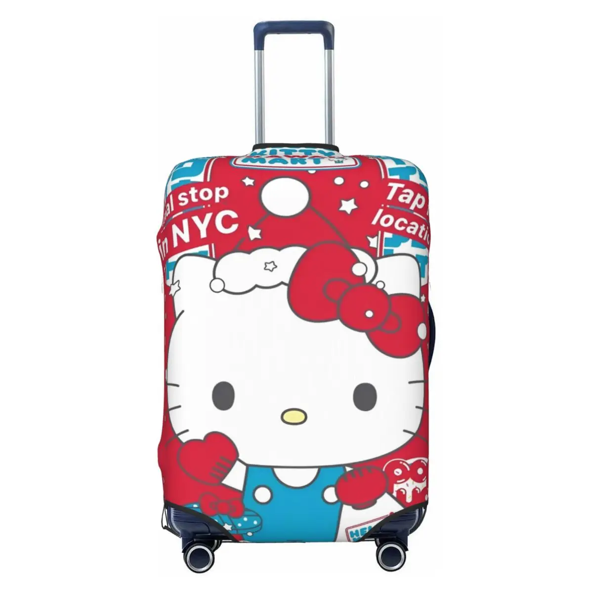 Hello Kitty gráfico Kawaii Anime Sanrio funda para maleta protección de viaje elástica suministros de equipaje vacaciones