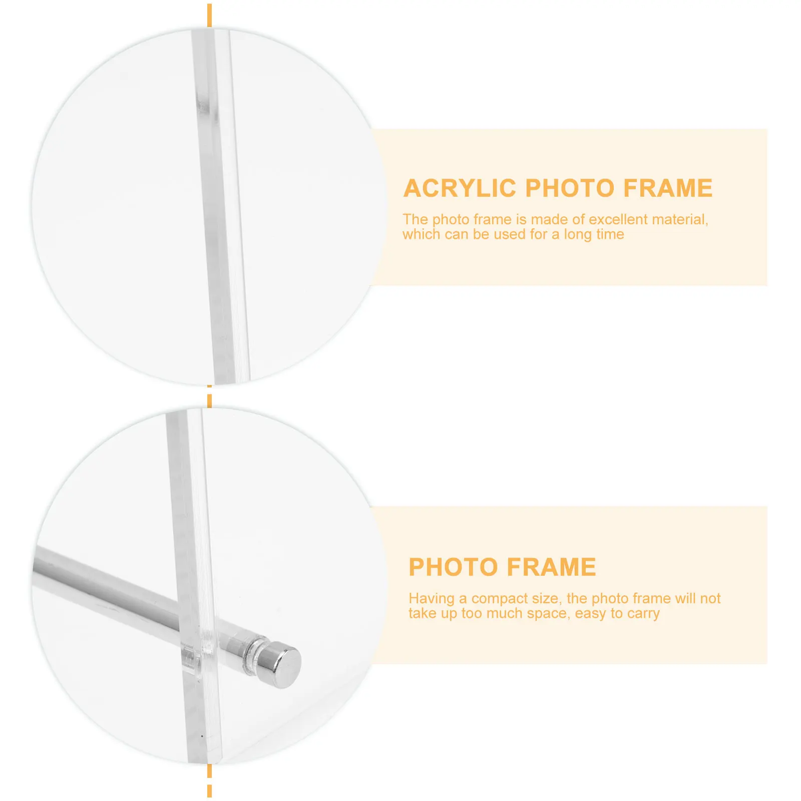 

1 set 1 Set Acrylic Photo Certificate Display Stand Business License Holder Award Picture Frame Desktop Clear Frame Easy Install