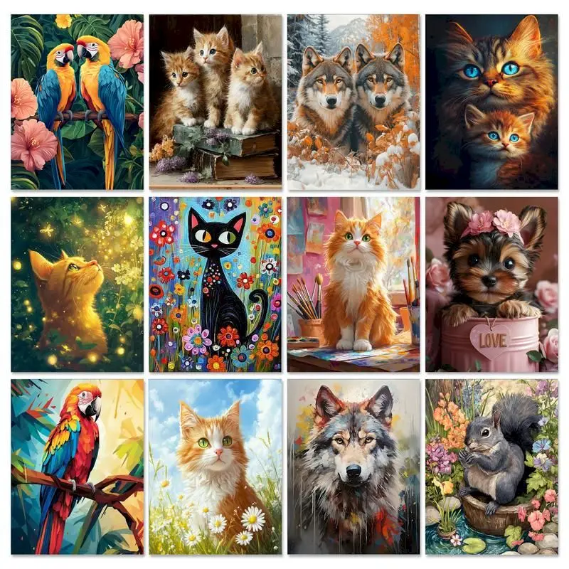 Набор для рисования "Волк", домашний декор, картина по номерам