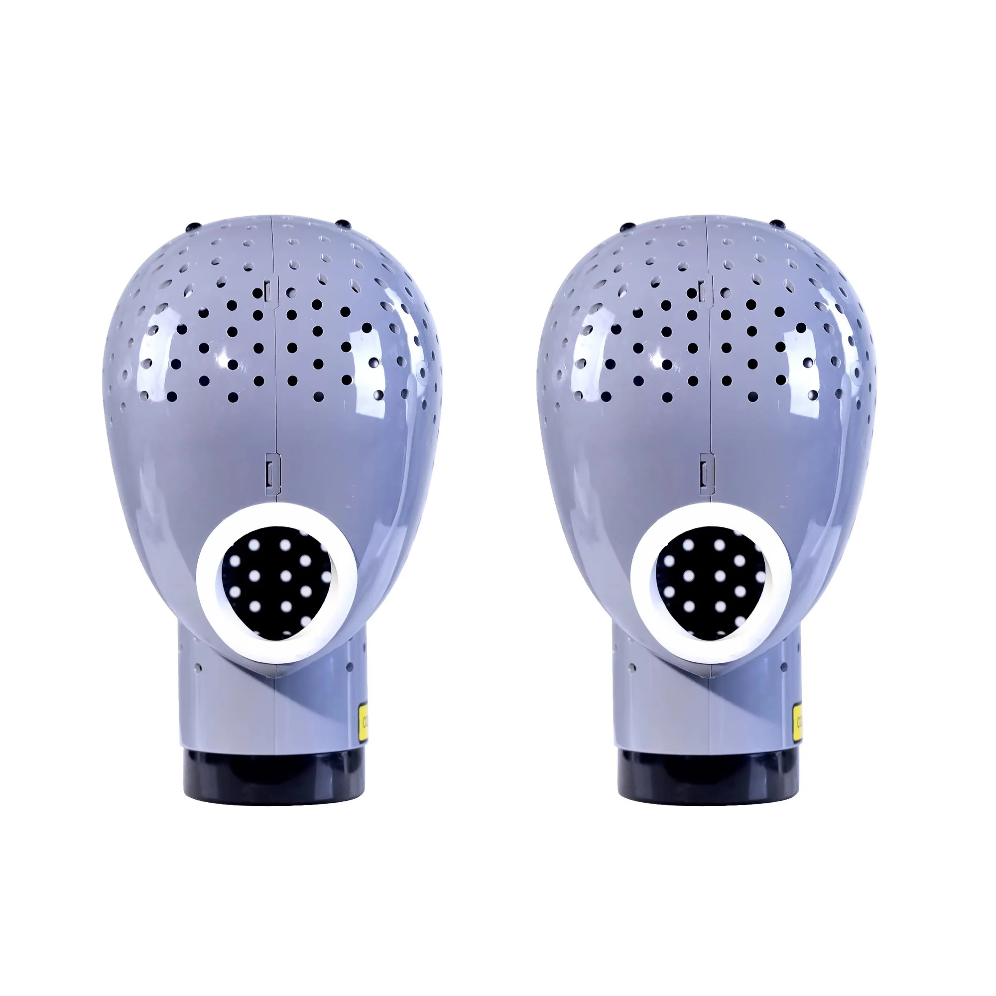 

2PC Wig Drying Head Light Grey , Professional Ventilated Mannequin Head for Blow Drying, Styling, and Display, Fast Even Airflow for All Wig Types