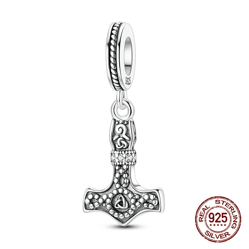 

Стерлингового Серебра 925, скандинавский викинг, Тор Мьельнир, кулон, классический Шарм, подходит для оригинальных браслетов, женские ювелирные изделия «сделай сам», подарок