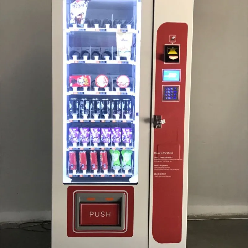 Distributeur existent de Snacks et Boissons, Produits Indispensables, Mini Machine, Fabrication de Pièces de Monnaie à Code QR